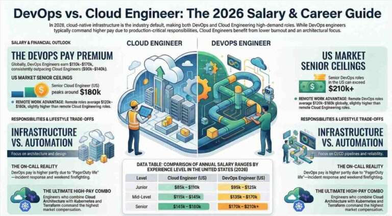 DevOps Engineer vs Cloud Engineer Salary (2026 Edition) - Jeevi Academy