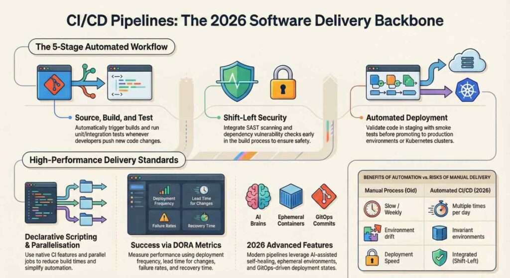 CI/CD Pipelines Explained: A Practical Guide for 2026. - Jeevi Academy