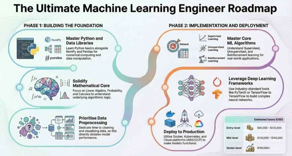Machine Learning Engineer Roadmap. - Jeevi Academy